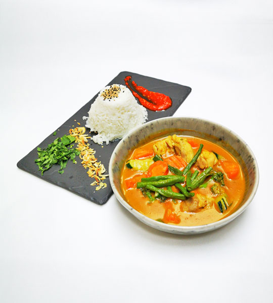Rotes Poulet Curry