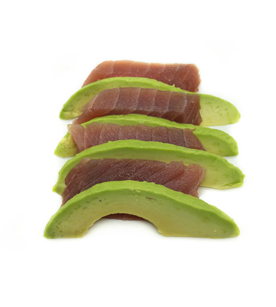 Tuna Sashimi mit Avocado